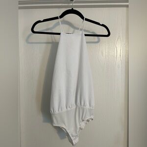 Dina Be | White Halter Top | Size Medium